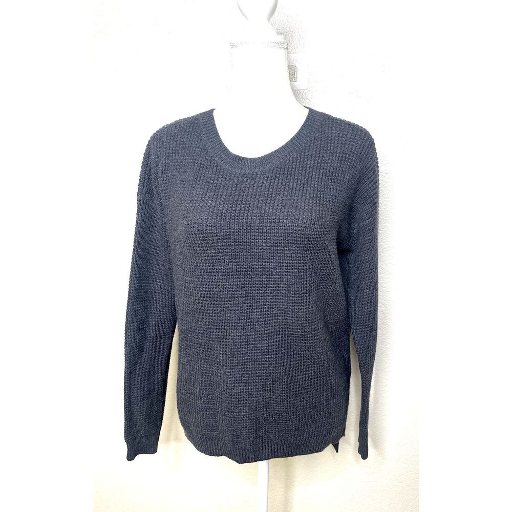 ARITZIA WILFRED Free SZ S Gray 100% Wool Sweater Crew Neck